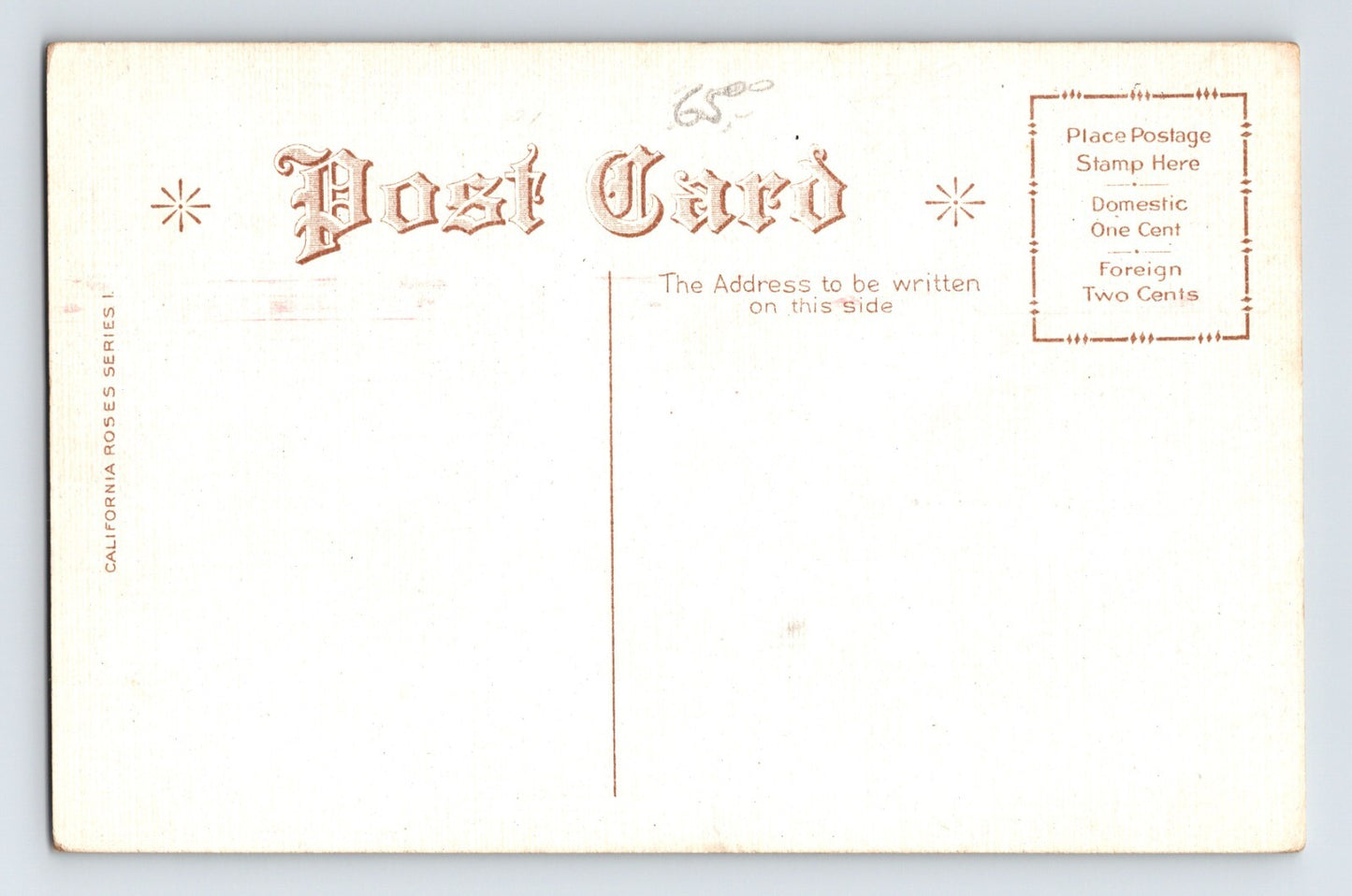 Santa Rosa California Rose Carnival 1911 Devoinensis Postcard Unposted