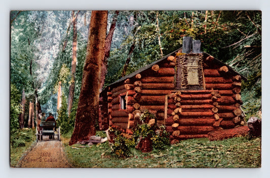 Fresno California Miner’s Cabin 1915 Postcard Posted Divided Back
