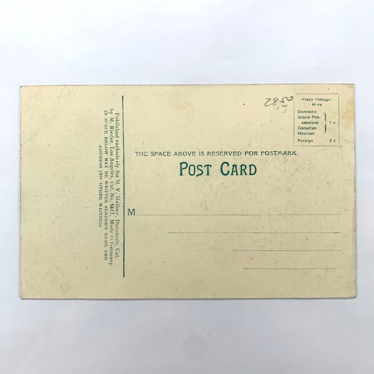 Mount Shasta California McCloud Mill Pond 1910s Postcard Divided Back