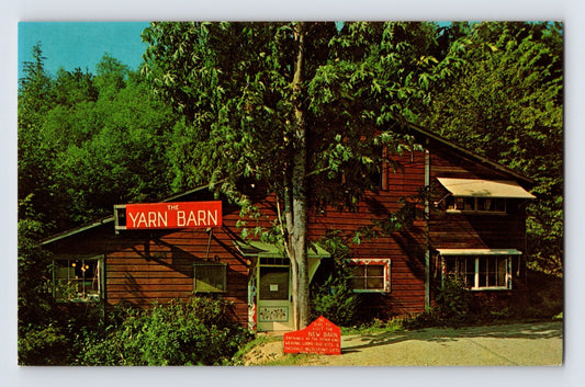 Poulsbo Washington Yarn Barn Big Valley Hood Canal 1970s Postcard Unposted
