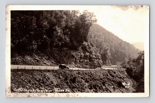 West Virginia Cheat Mountain Route 50 Car 1935 RPPC Postcard Posted