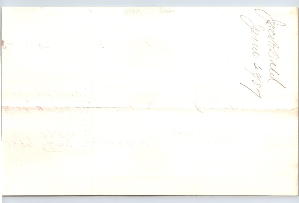 Buffalo New York 1887 Jacob Dodd Pork and Beef Packer Billhead - 8.5 x 5.5