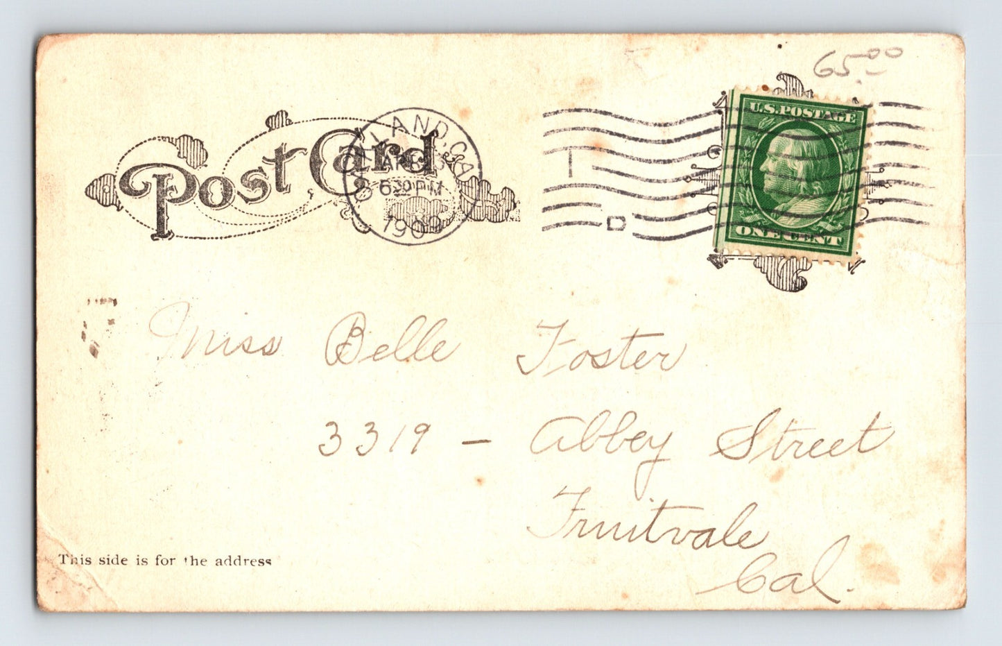Oakland California Idora Park Roller Skating Humor 1909 Postcard Posted