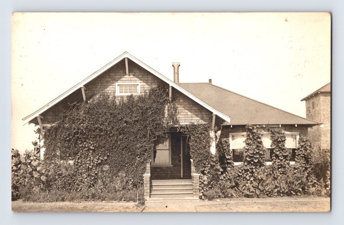 Winters California E J Tandy Residence 1941 RPPC Postcard Posted Divided