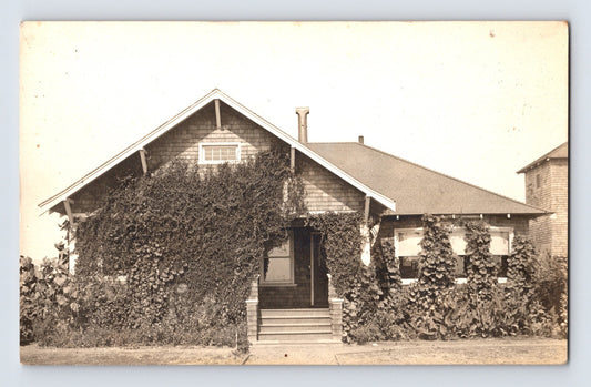 Winters California E J Tandy Residence 1941 RPPC Postcard Posted Divided