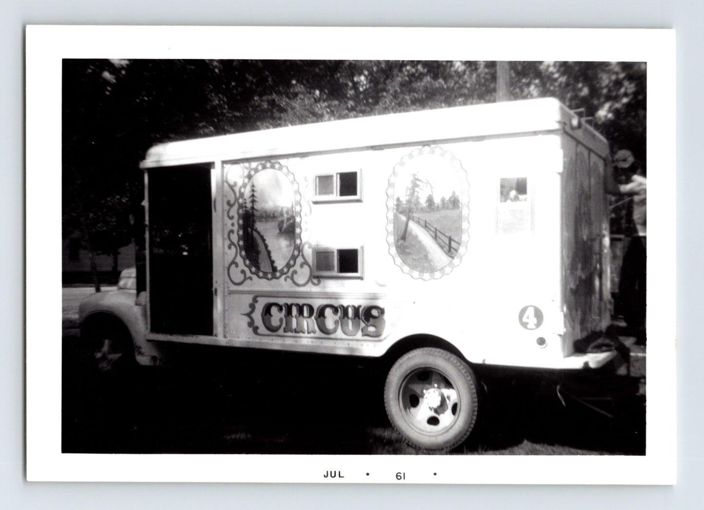 Madden Stillian Circus truck wagon side panel circus transport vehicle 1961 photograph