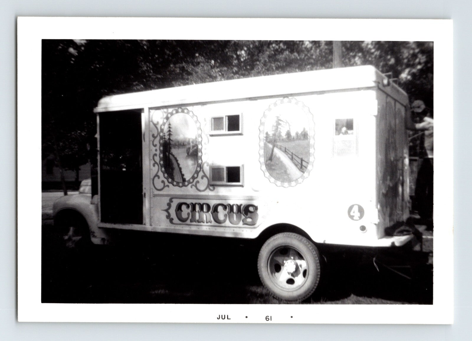 Madden Stillian Circus truck wagon side panel circus transport vehicle 1961 photograph