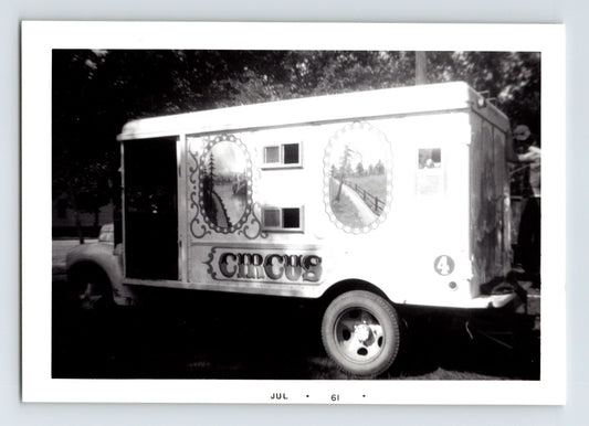Madden Stillian Circus truck wagon side panel circus transport vehicle 1961 photograph
