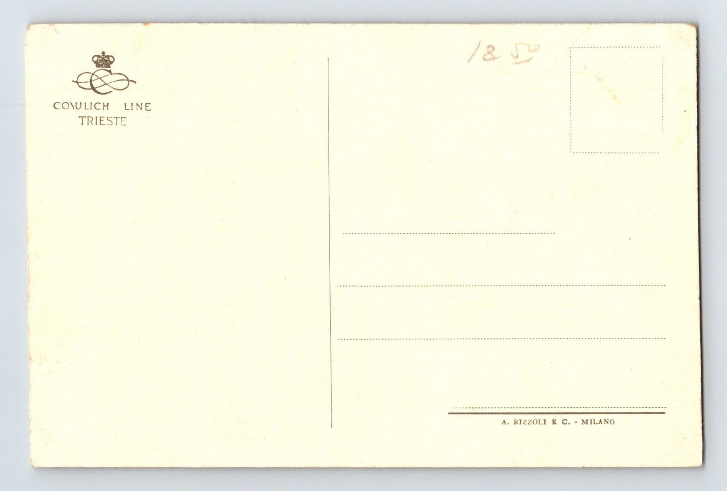 Ship Cosulich Line Trieste MS Saturnia 1930s Postcard Unposted