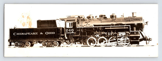 Chesapeake and Ohio Railroad 0-8-0 steam switcher number 246 1940s photo side profile