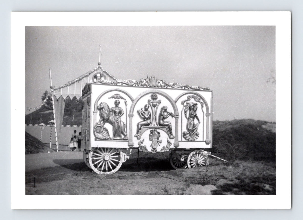 Disneyland Mickey Mouse Club Circus ticket wagon entrance arch 1955 photo circus wagon big top Anaheim California