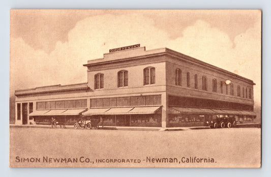 Newman California Simon Newman Company building exterior 1910s divided back postcard unposted