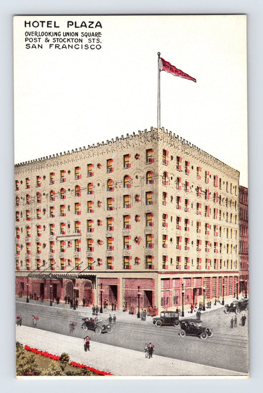 Mission Hotel corner Sixteenth Howard Streets San Francisco storefronts postcard