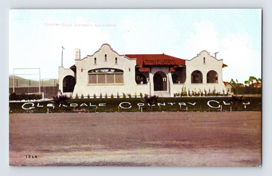 Glendale California Country Club 1910s Postcard Unposted Divided Back