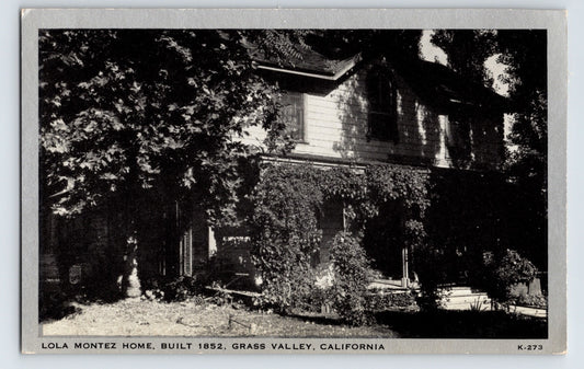 Grass Valley California Lola Montez Home 1940s Postcard Unposted