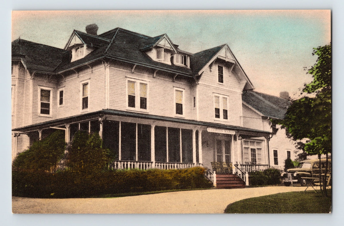 Hampton Manor Hotel Southampton Long Island New York 1930s Albertype postcard