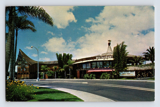 San Diego California Bali Hai tiki restaurant Shelter Island postcard 1960s