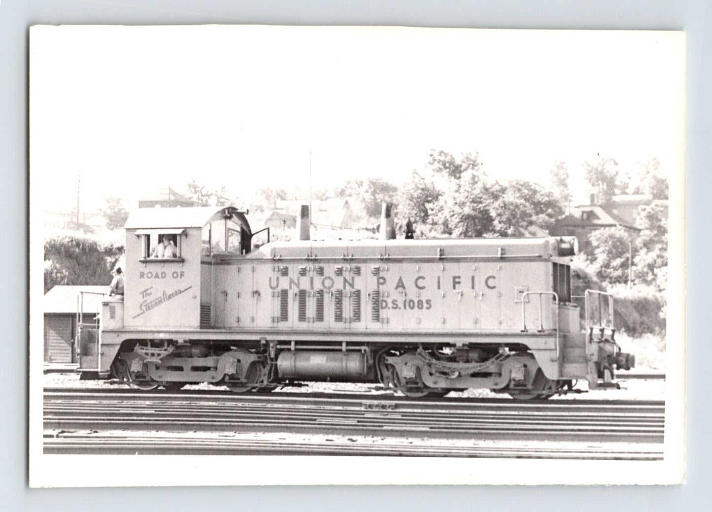 Union Pacific EMD DS diesel switcher locomotive Omaha Nebraska photograph 1949
