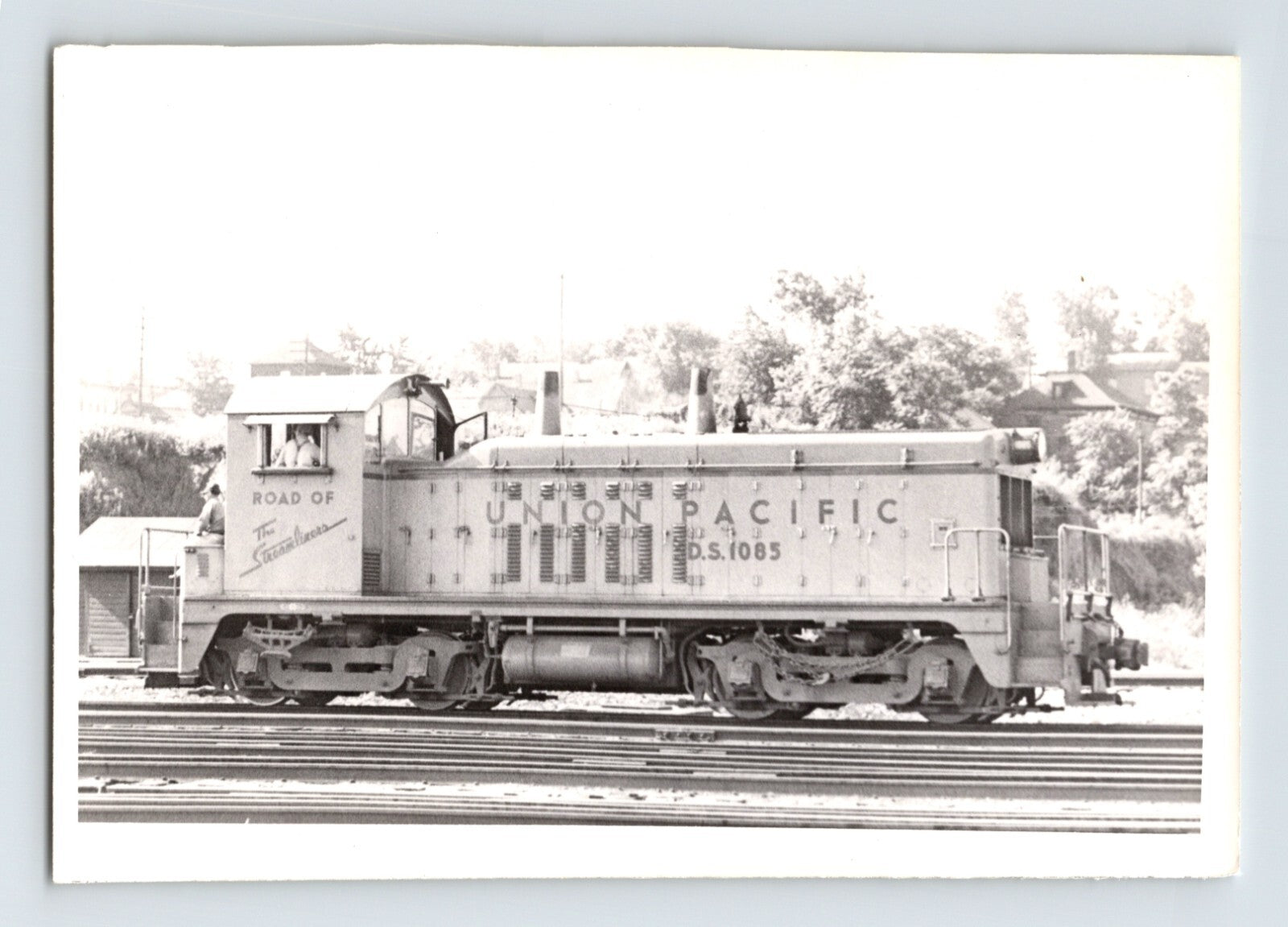 Union Pacific EMD DS diesel switcher locomotive Omaha Nebraska photograph 1949