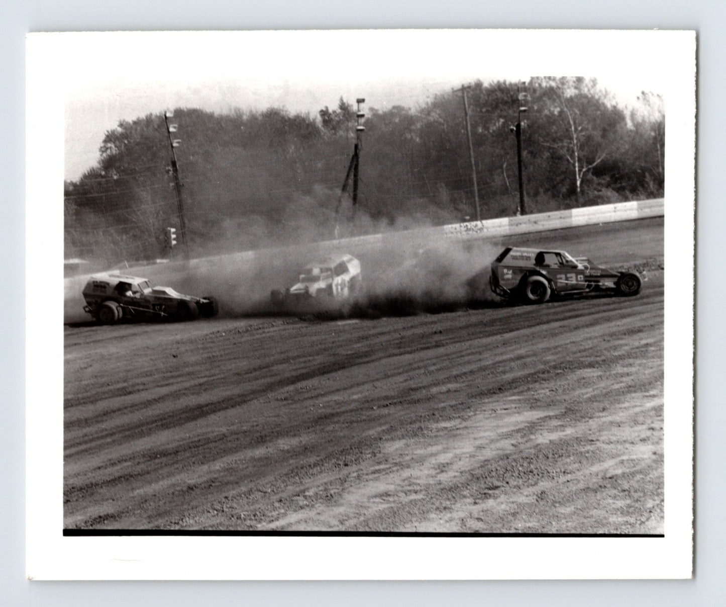 Nazareth Pennsylvania Dirt Track Modified Stock Car Race 1960s Photo – 4 x 5
