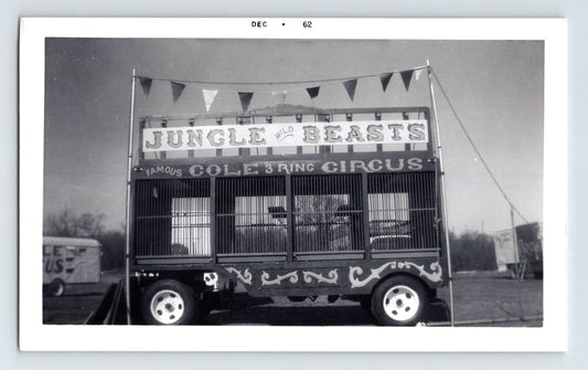 Hugo Oklahoma Cole Circus Jungle Beasts cage wagon 1962 photo