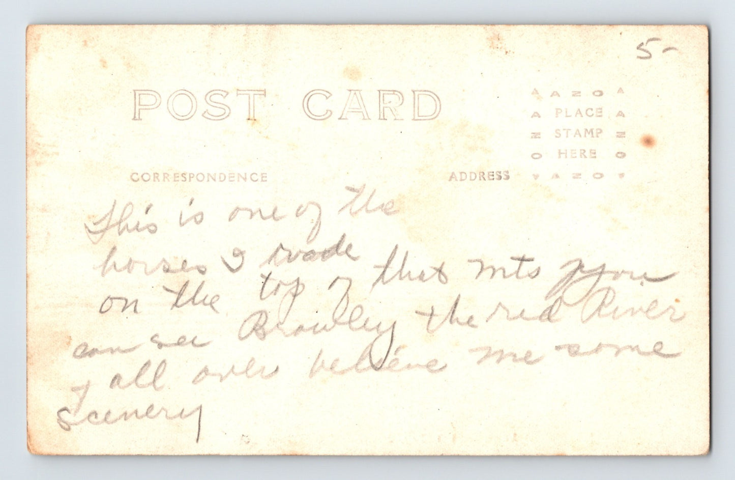 Idyllwild California Strawberry Valley Mountain Scene 1910s RPPC Postcard