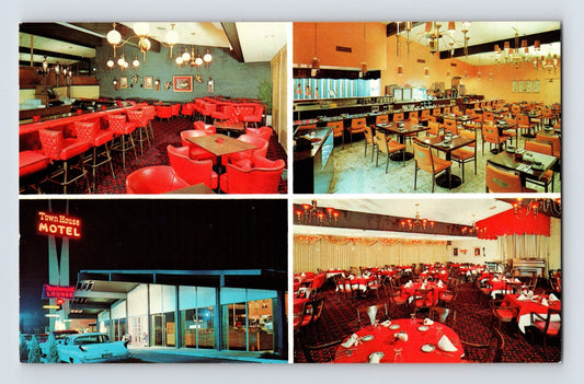 Pueblo Colorado Roger Sperte Town House Motel Restaurant 1960s Postcard
