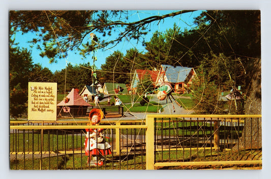 Lake George New York Storytown USA Little Miss Muffet 1960s Postcard Unposted
