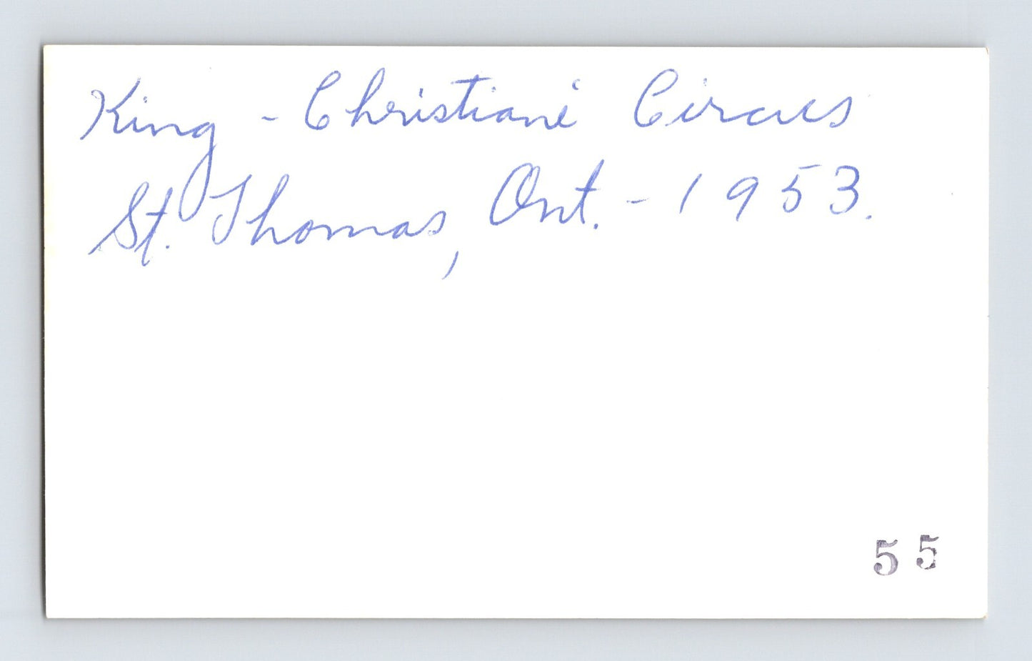 King Cristiani Circus 1953 Photo Draft Horses Harness Team 4.5 x 2.5