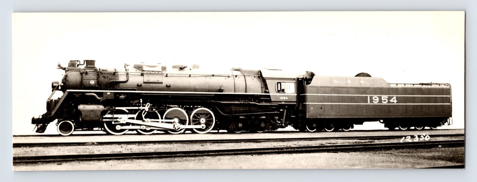 Louisville Nashville Railroad Berkshire steam locomotive 1940s photo
