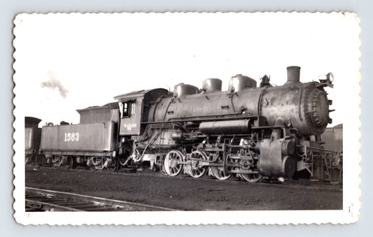 Wabash Railroad steam locomotive number 1583 yard scene Decatur Illinois photograph