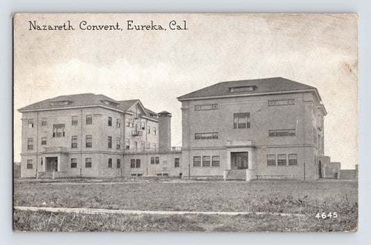 Eureka California Nazareth Convent School buildings 1910s unposted divided back postcard
