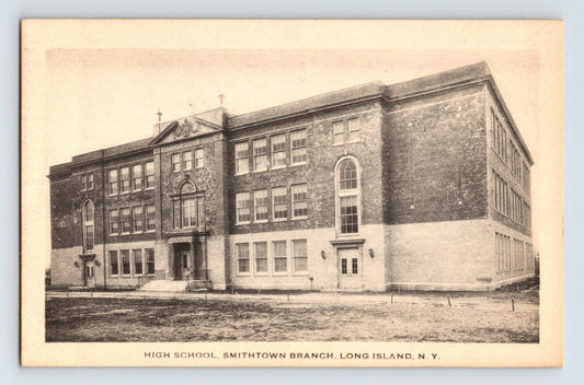 Smithtown Branch Long Island New York High School 1910s Postcard Unposted