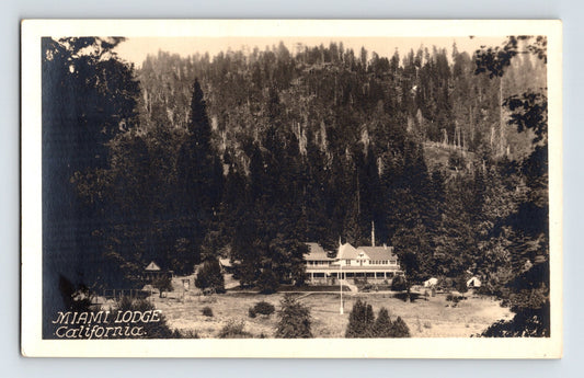 Mariposa California Miami Lodge Hotel 1920s RPPC Postcard Unposted