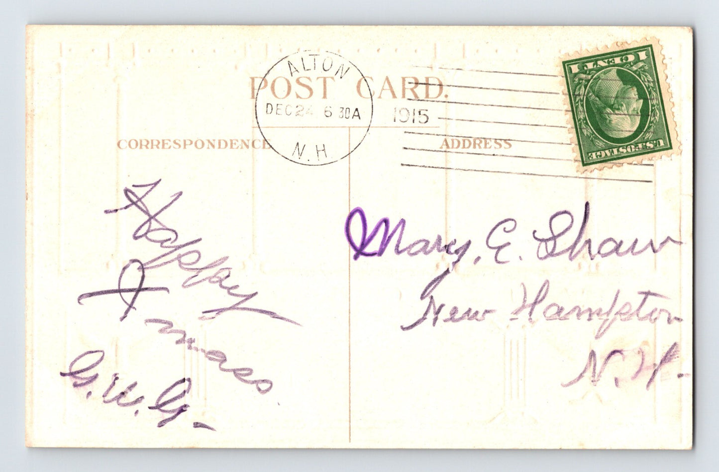 Christmas Santa King Jester 1915 Postcard Posted Divided Back