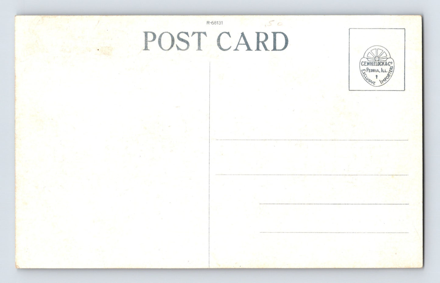 Peoria Illinois Union Congregational Church 1910s Postcard Unposted Divided Back