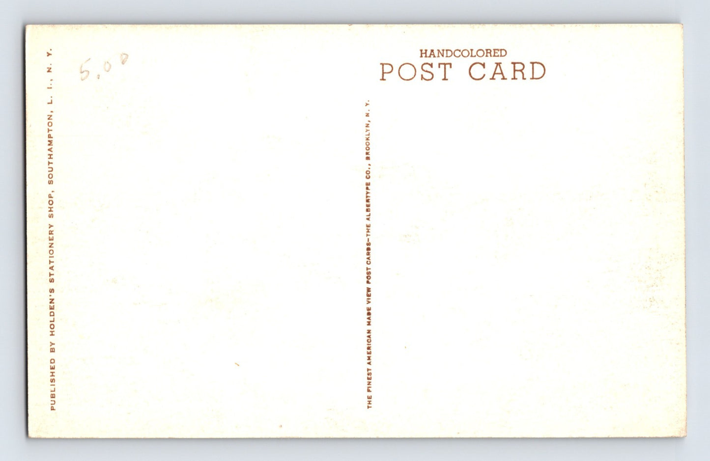 Southampton Long Island New York Conscience Point Rock 1930s Albertype Postcard