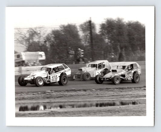 Dirt Track Racing Modifieds Nazareth Pennsylvania Late 1960s Photo - 5 x 7