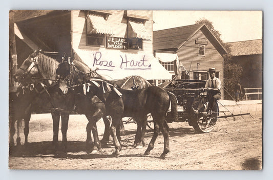 Nashville Tennessee Lake Farm Implement Reynold Wagon 1910s Postcard Unposted