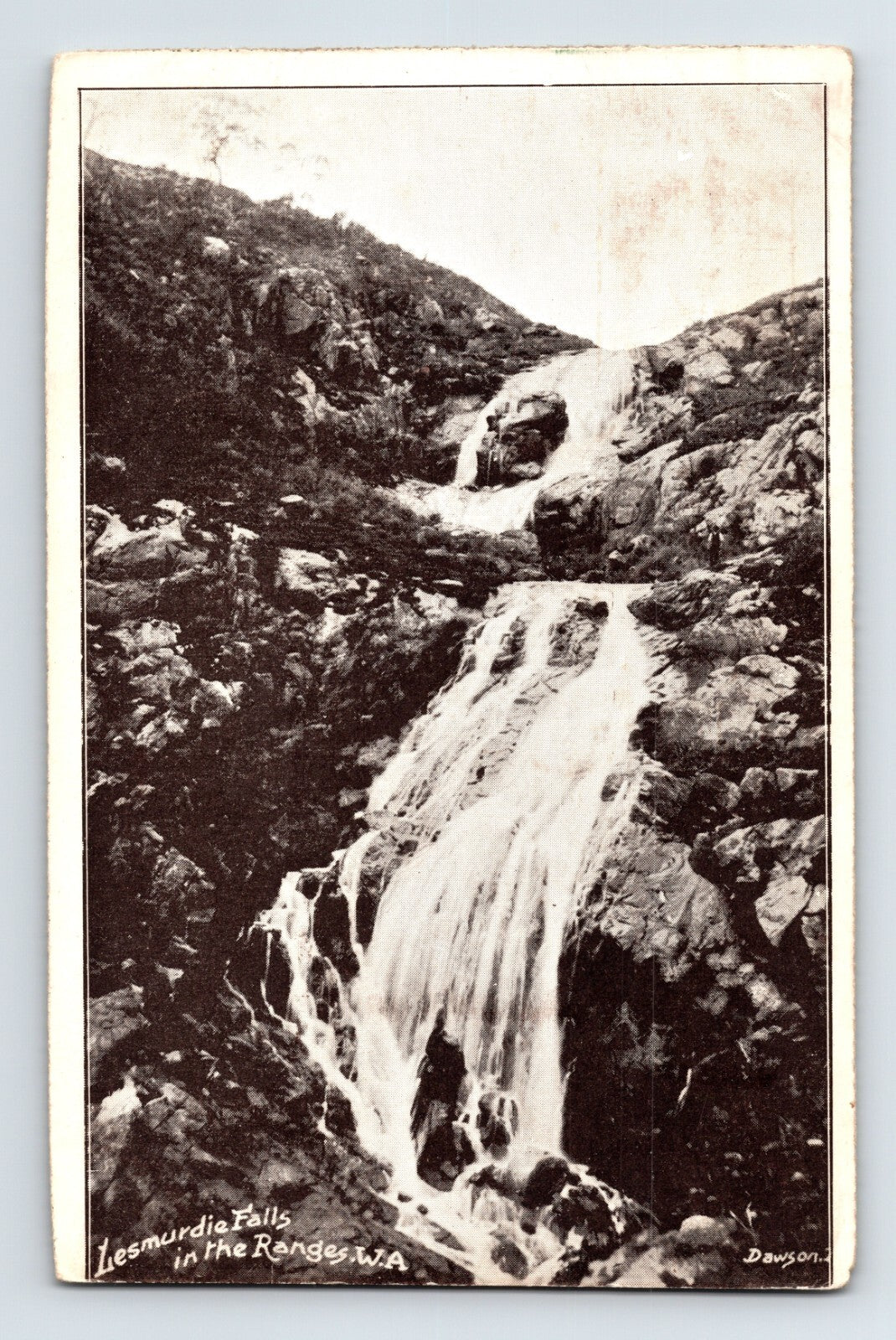 Lesmurdie Falls Washington Landscape 1908 Postcard Posted Divided Back