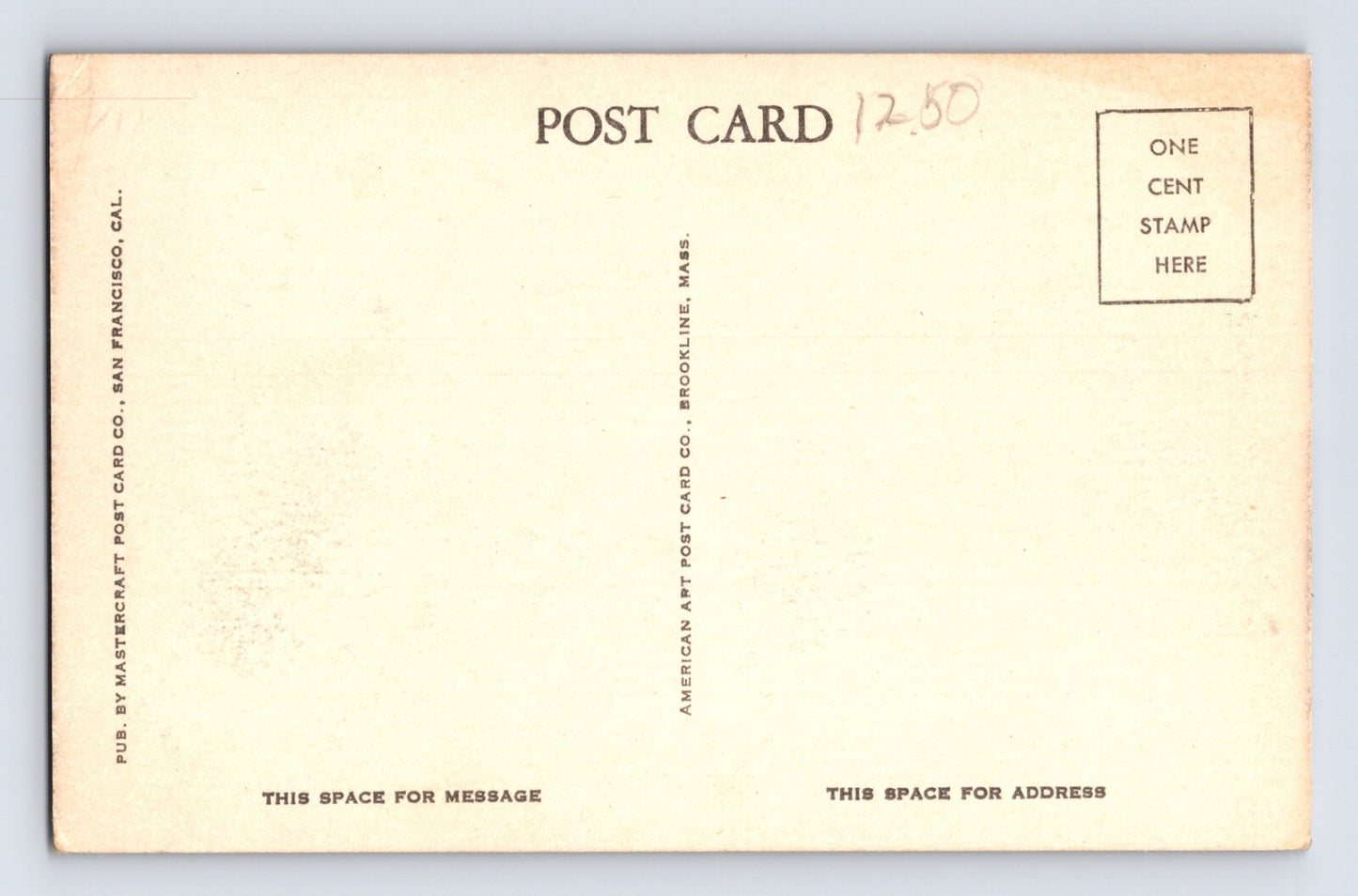 Tracy California Post Office Downtown 1940s Postcard Unposted