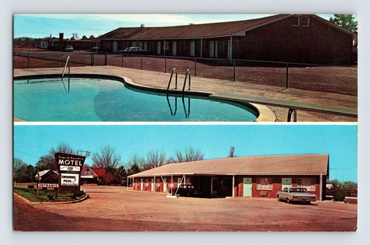 Reform Alabama Town Country Motel pool roadside motel exterior 1960s postcard