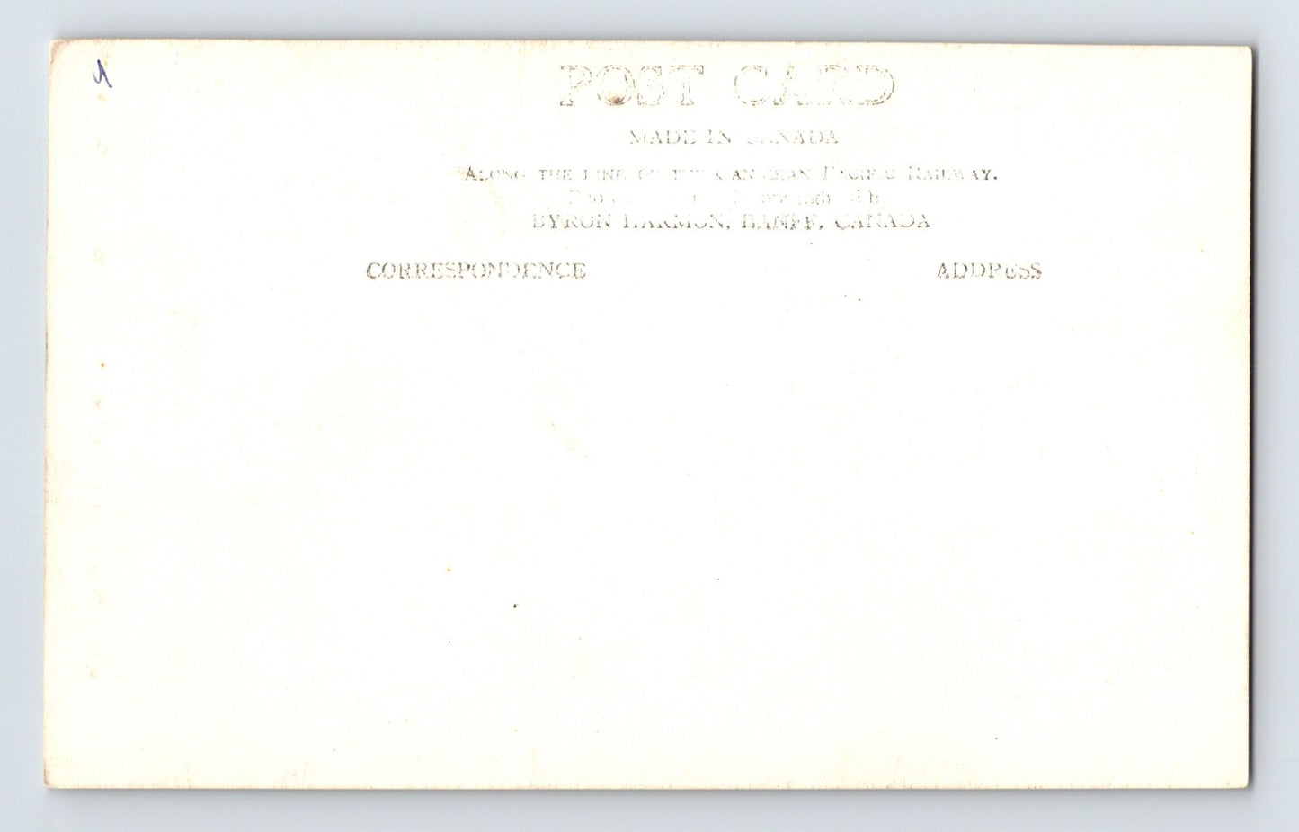 Field British Columbia Spiral Tunnel Railroad 1940s RPPC Postcard Unposted
