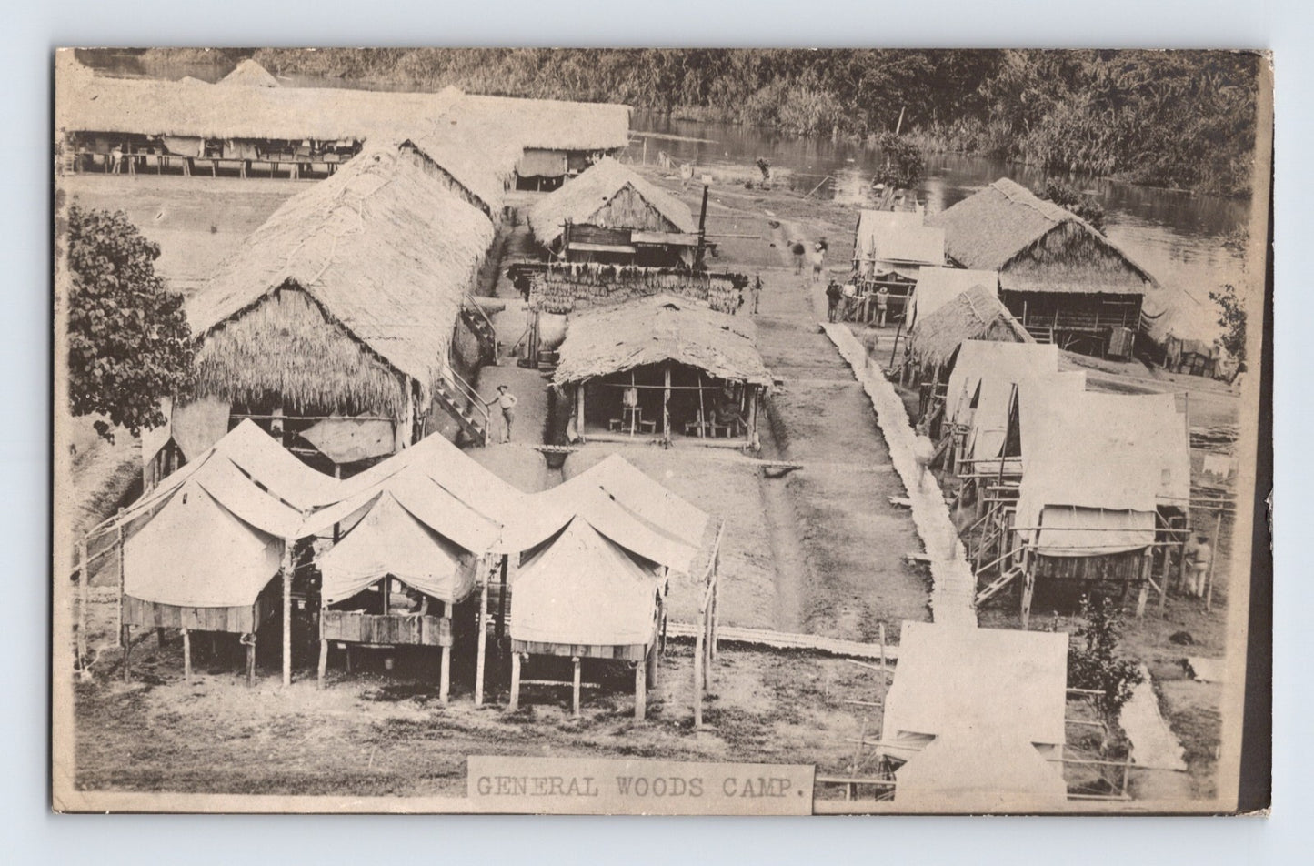 Placerville California General Woods Camp 1911 RPPC Postcard Posted Divided Back