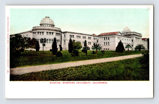 Palo Alto California Stanford University museum building dome campus early postcard Pre-1907