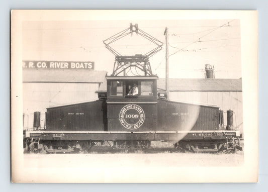 Vintage Photo Petaluma Santa Rosa Railroad Electric Train 1950s - 3.5 x 4.5