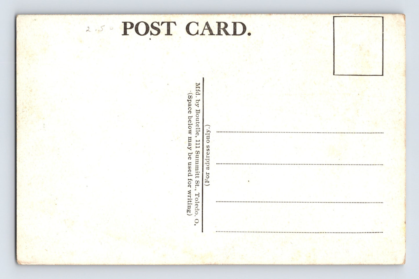 Toledo Ohio Beach Bath House 1910s Postcard Unposted Divided Back