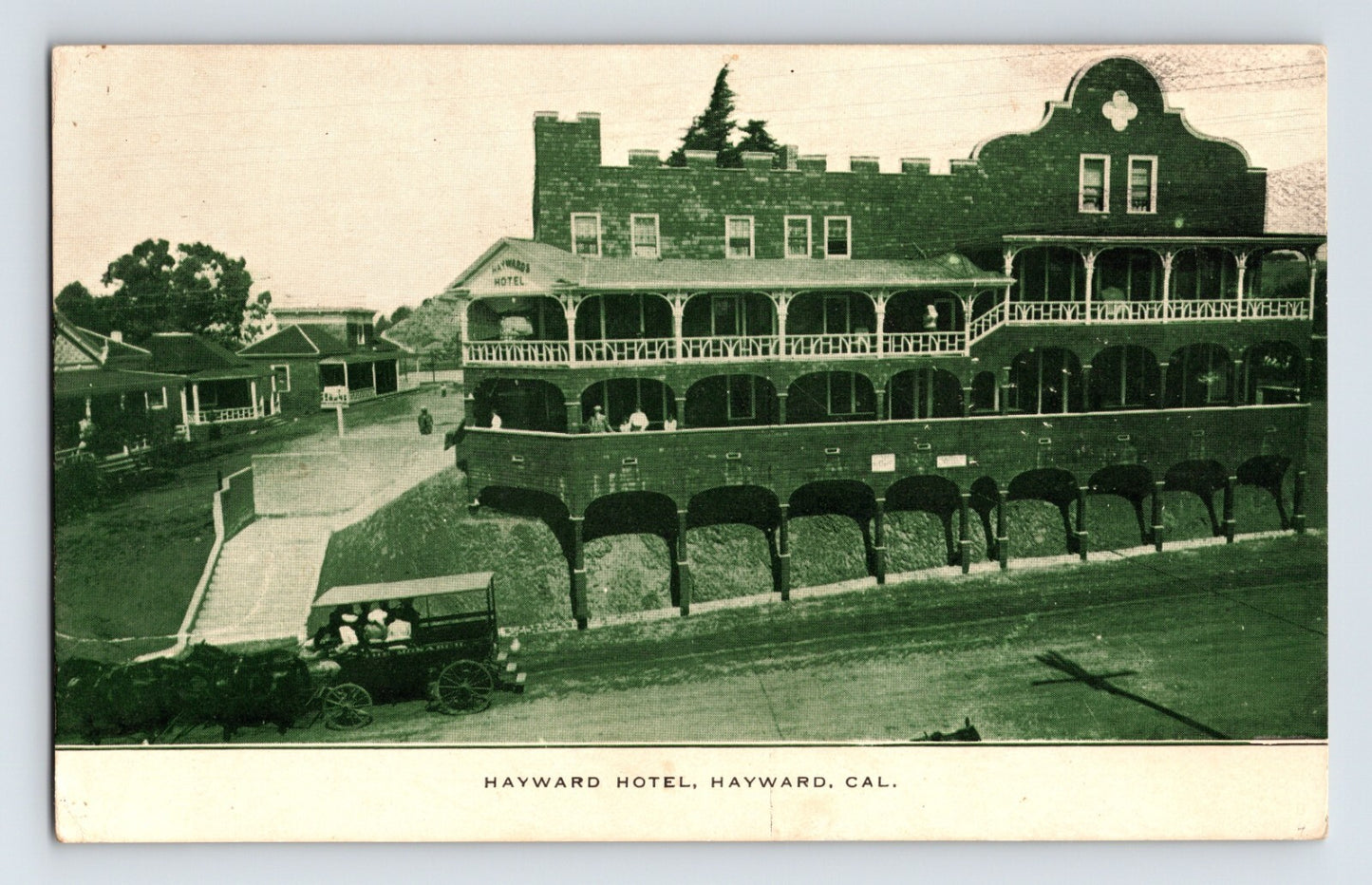 Hayward California Hotel Hayward 1910s Postcard Unposted Divided Back