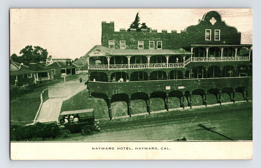Hayward California Hotel Hayward 1910s Postcard Unposted Divided Back