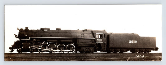 Wabash Railroad 4-8-4 Northern steam locomotive 2910 1940s photograph